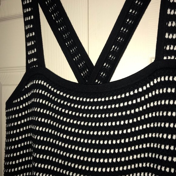 NEW Ann Taylor Striped Square Neck Sweater Dress - Picture 6 of 12